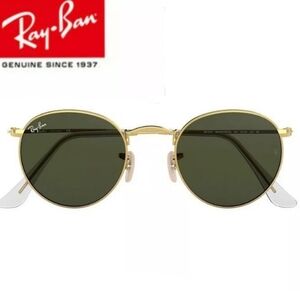 RayBan Round Metal Green G15 Lenses RB3447 Men & Women